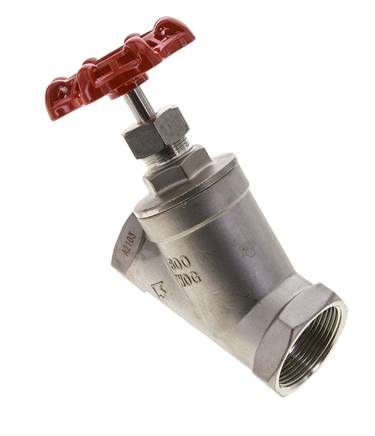 G 1-1/2'' Roestvaststalen Vrijstroomafsluiter 40 bar