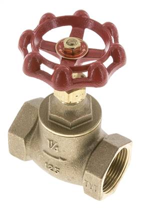G 1-1/4'' Messing Klepafsluiter 10 bar