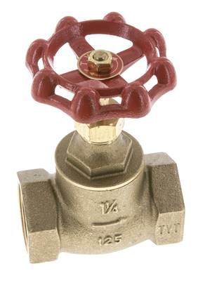 G 1-1/4'' Messing Klepafsluiter 10 bar