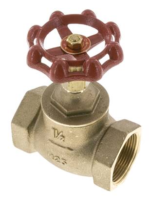 G 1-1/2'' Messing Klepafsluiter 10 bar