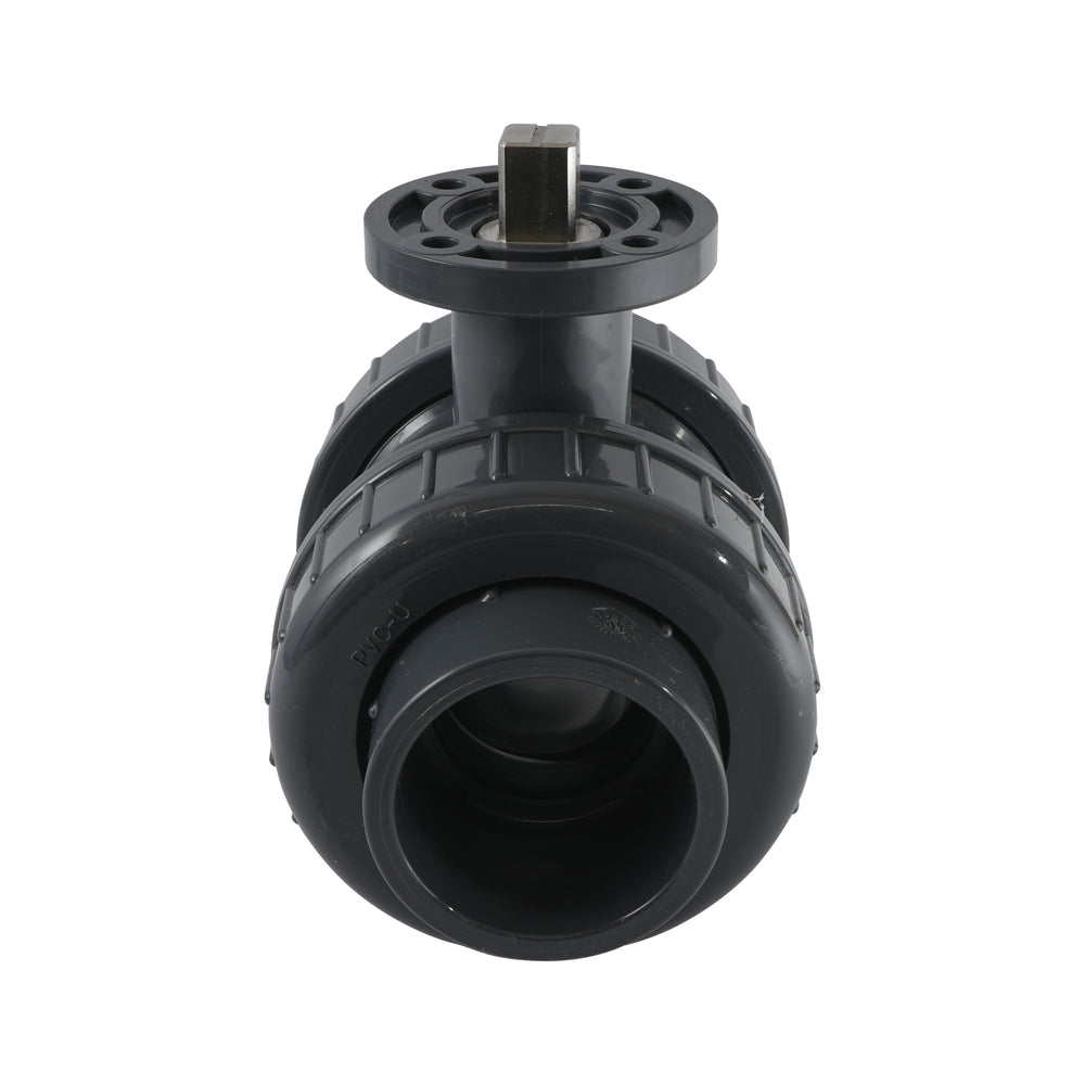 32mm 2-Way PVC Ball Valve ISO-Top Socket - 614 - VDL