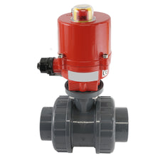 50mm 230V AC VDL 2-way PVC Electrical ball valve