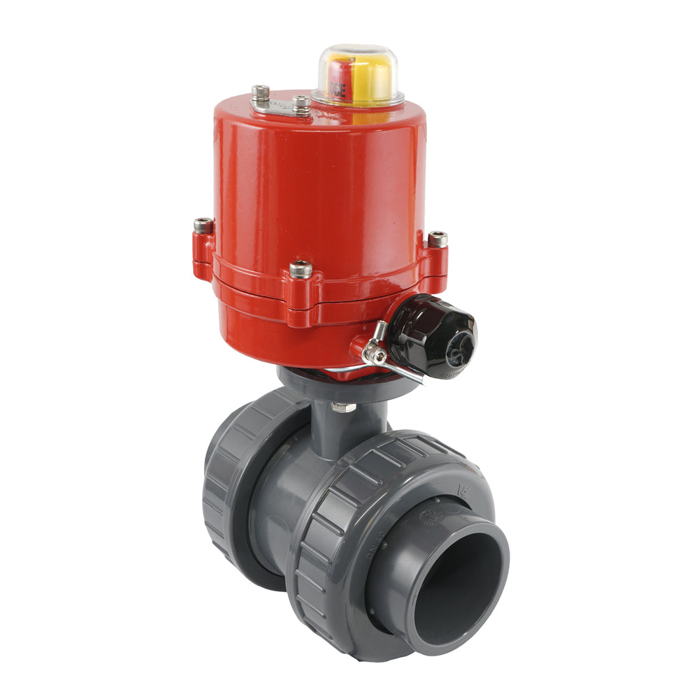 50mm 12V DC VDL 2-way PVC Electrical ball valve