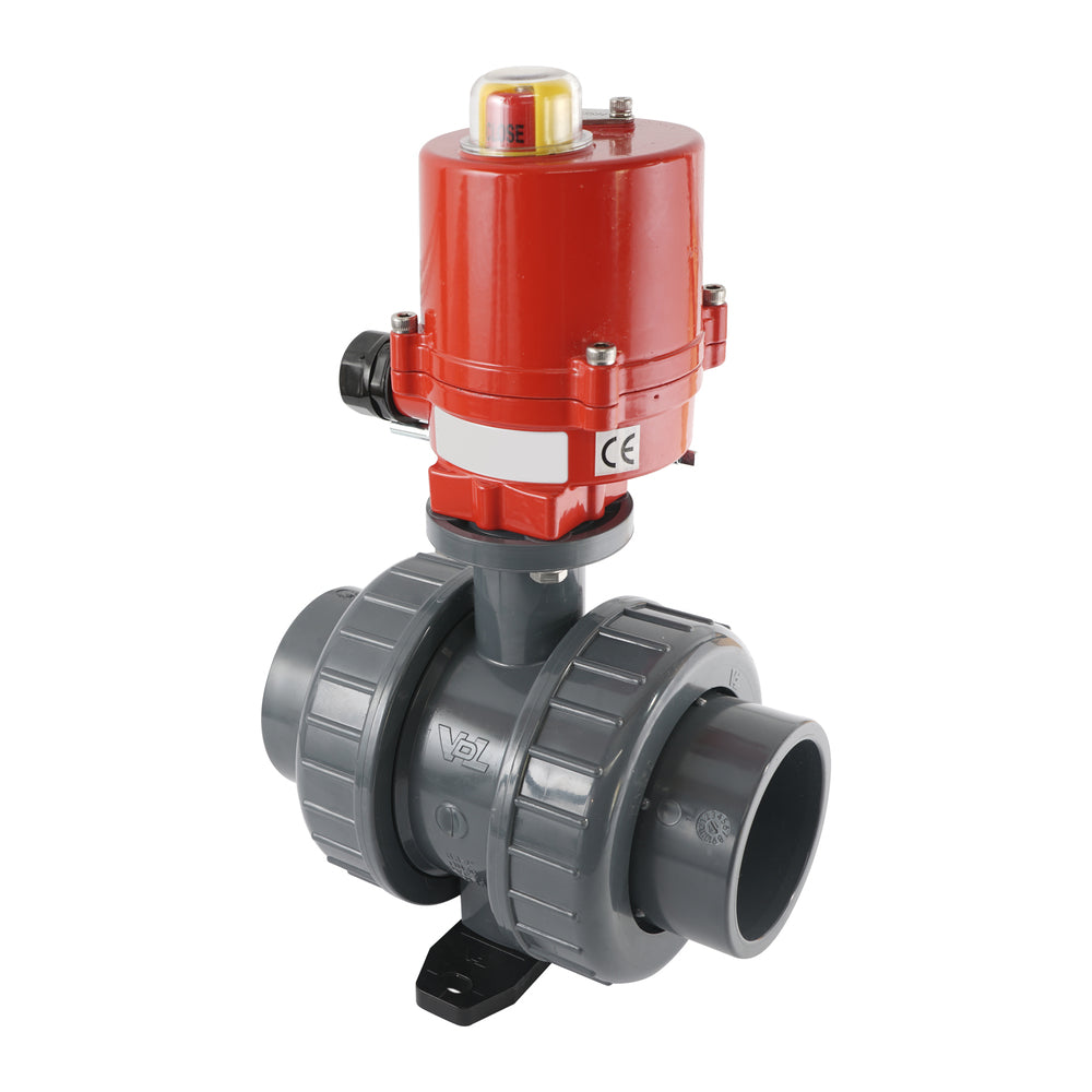 63mm 24V AC VDL 2-weg PVC Elektrische kogelkraan